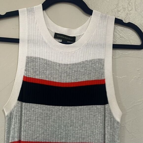 NWOT BANANA REPUBLIC Ribbed Sleeveless Knit Dress Small - Picture 6 of 6